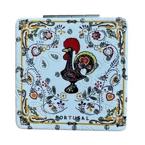 Portuguese Rooster Compact Mirror Folding Cosmetic Makeup Pocket Travel